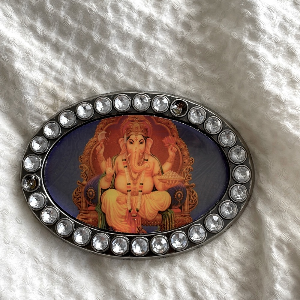 Vintage Sir Alistair Rai Ganesh belt buckle